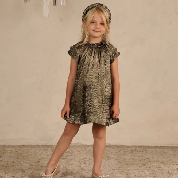 NORALEE Isabella Dress Gold toddler girl - Picture 2 of 6